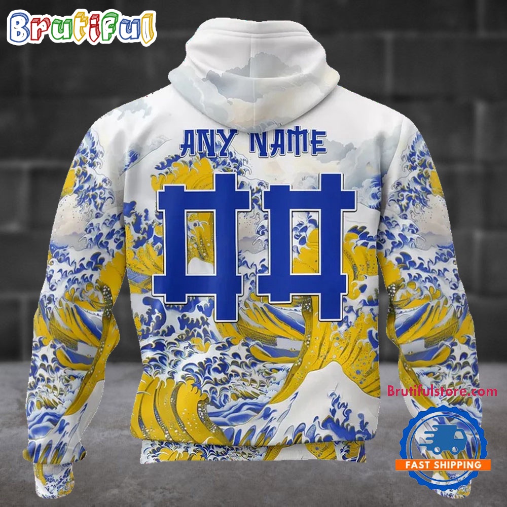 NFL Los Angeles Rams Football Great Wave All Over Print Hoodie 2