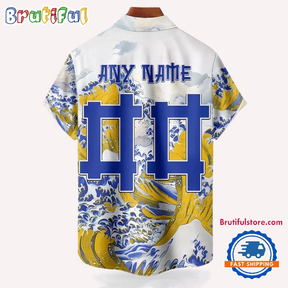 NFL Los Angeles Rams Football Special Great Wave Hawaiian Shirt 2
