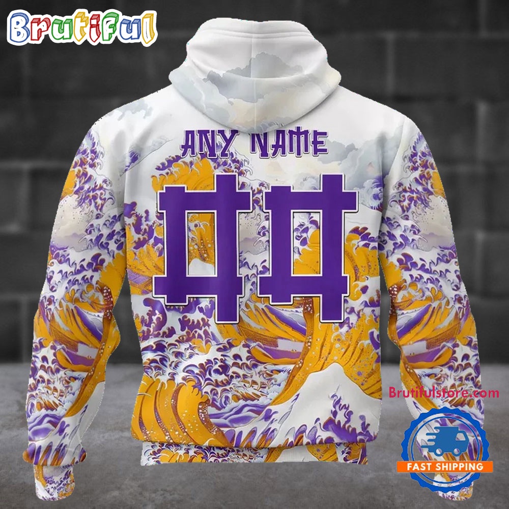 NFL Minnesota Vikings Football Great Wave All Over Print Hoodie 2