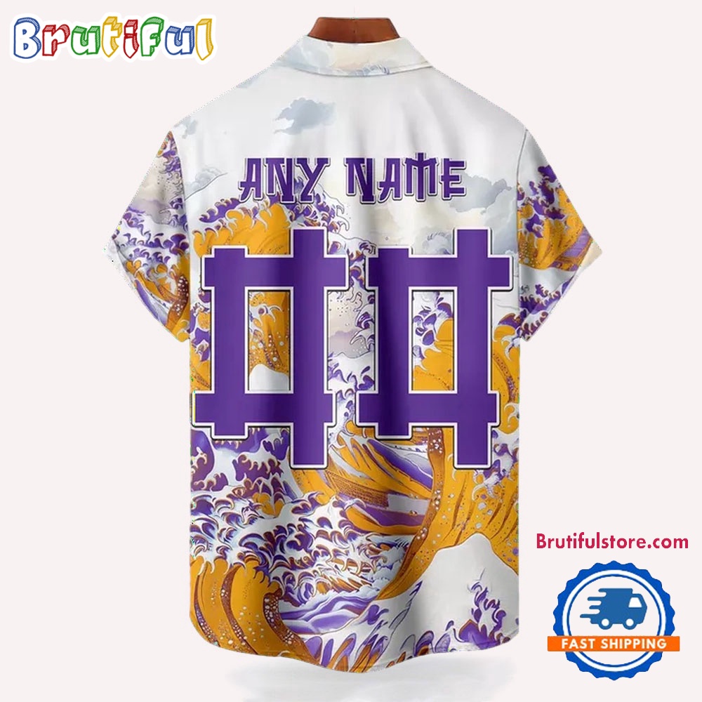 NFL Minnesota Vikings Football Special Great Wave Hawaiian Shirt 2