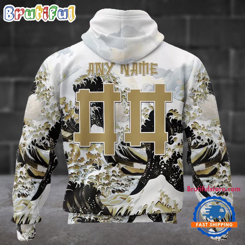NFL New Orleans Saints Football Great Wave All Over Print Hoodie 2