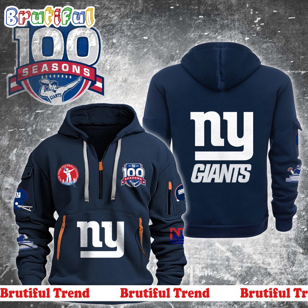 NFL New York Giants Starter 100th Season Prime Time 2D New Hoodie