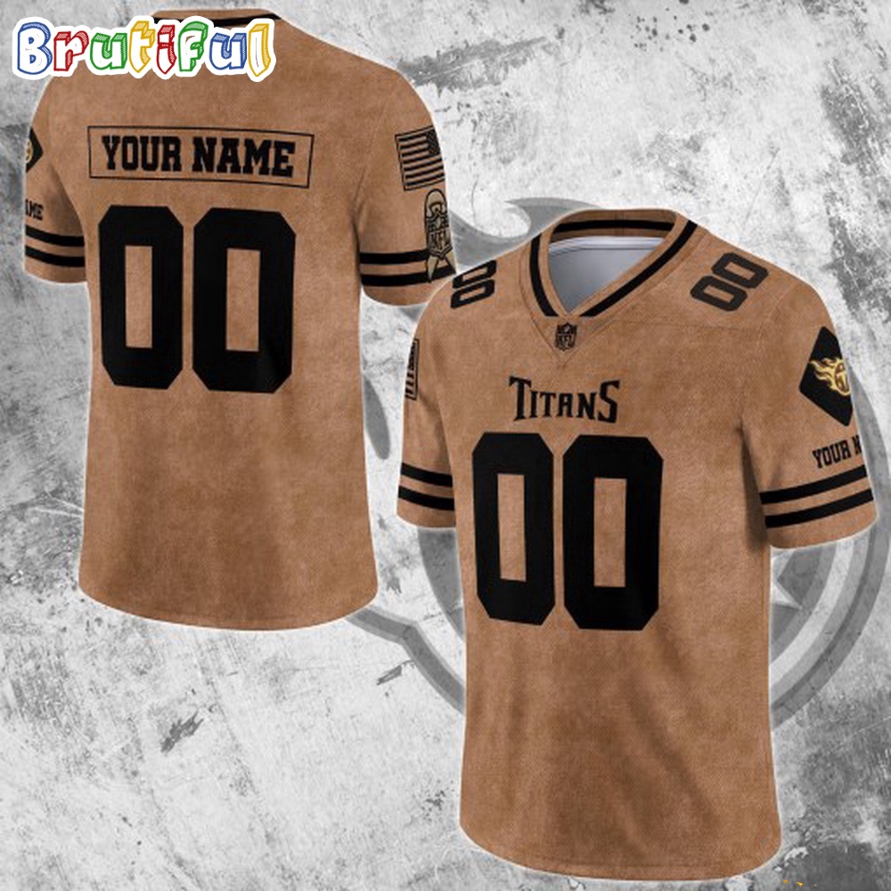 NFL Tennessee Titans Special American Flag Veterans Football Jersey