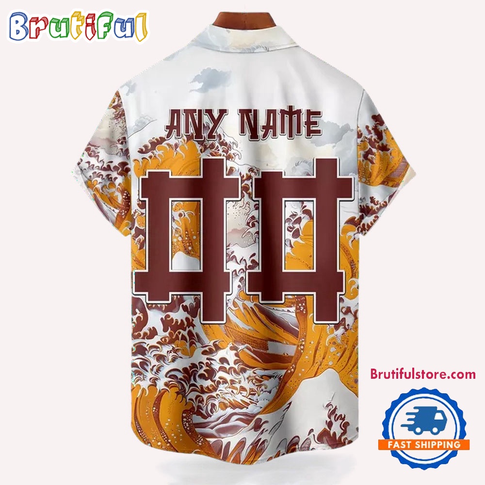 NFL Washington Commanders Football Special Great Wave Hawaiian Shirt 2