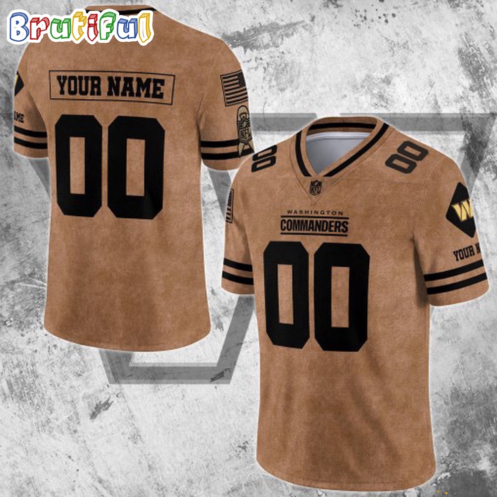 NFL Washington Commanders Special American Flag Veterans Football Jersey