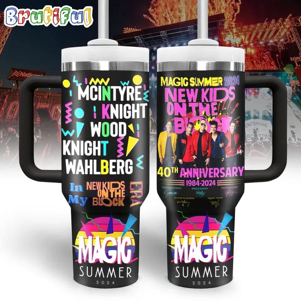 New Kids On The Block Magic Summer Tour Stanley Tumbler Cup 40Oz