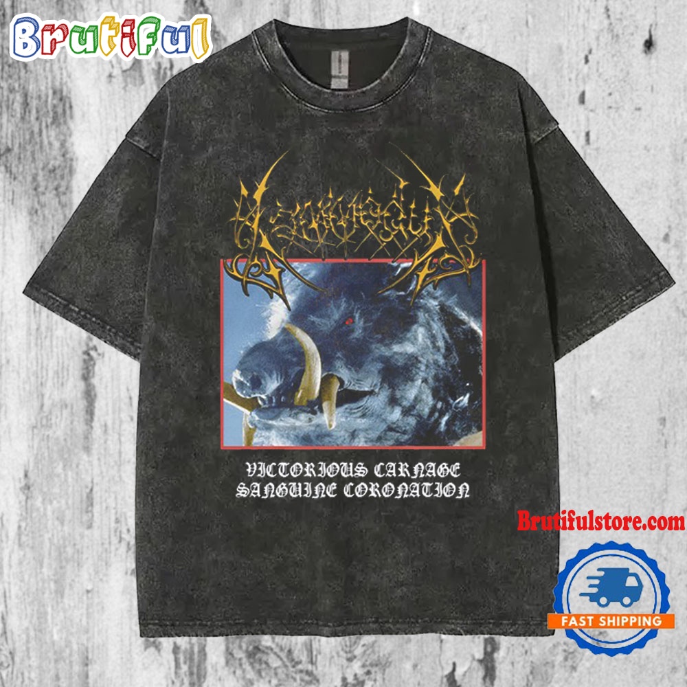 Night Shift Kommodus Razorback Mineral Wash T Shirt