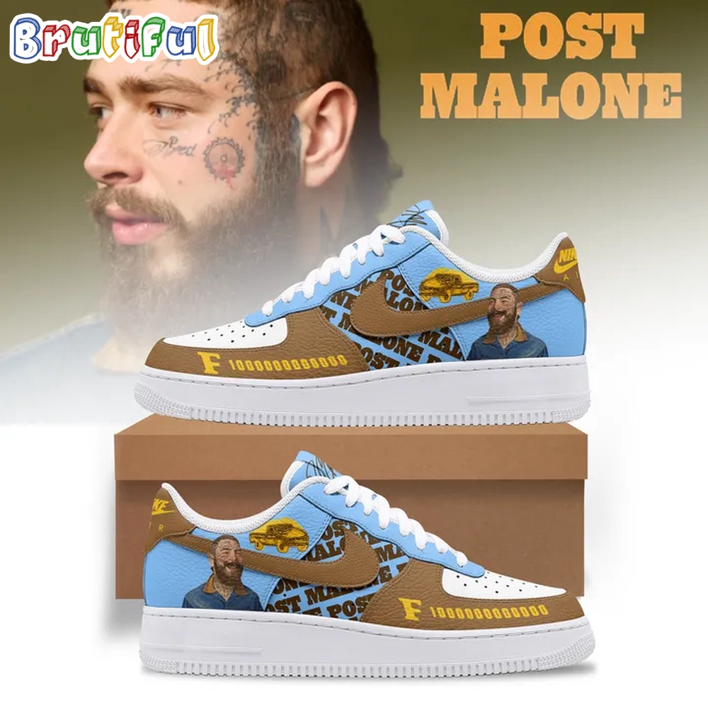 Post Malone The F 1 Trillion Tour Air Force 1 Shoes Sneaker