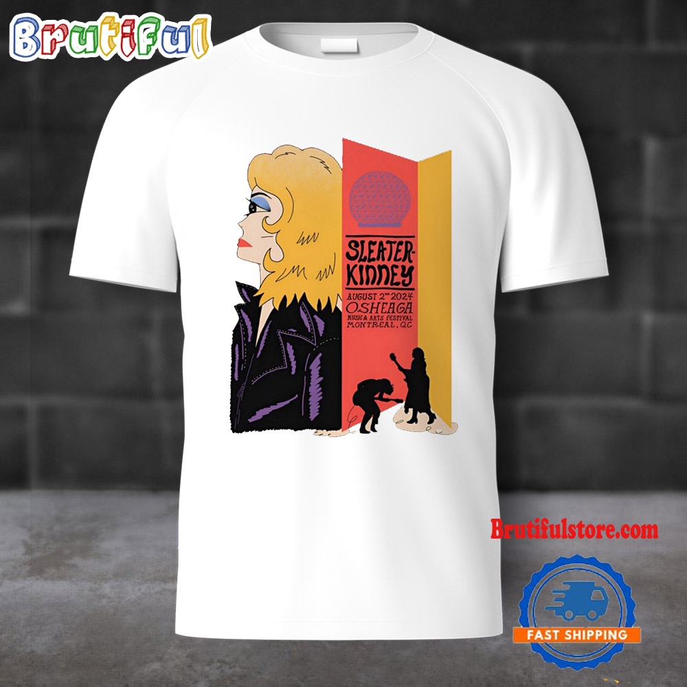 Sleater Kinney August 2 2024 Tour Live At OSHEAGA Music And Arts Festival Montreal QC T Shirt