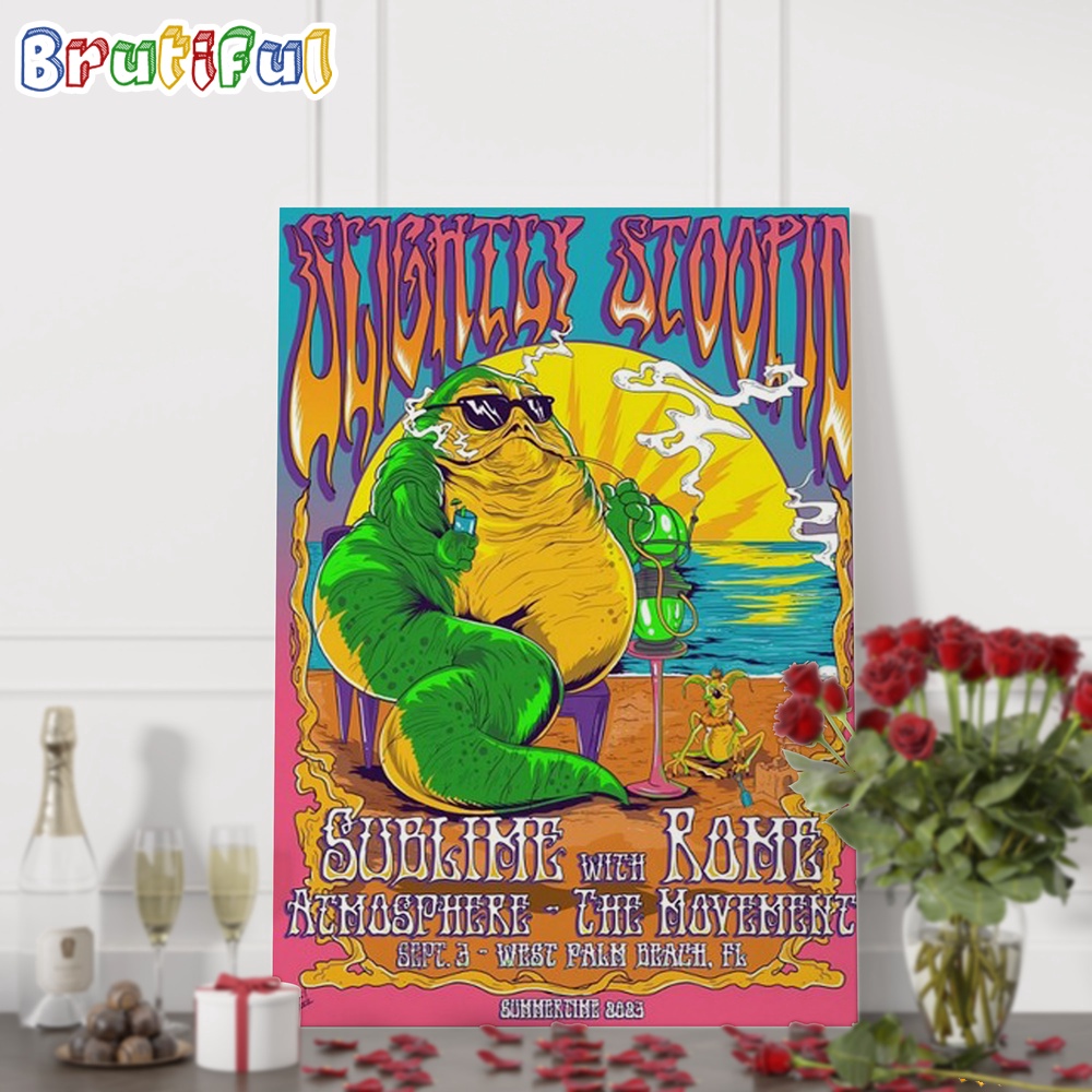 Slightly Stoopid Summer Tour On August 3 2024 Live At Clearwater FL Wall Art Poster Canvas