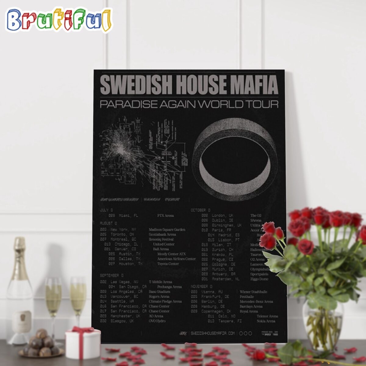 Swedish House Mafia✖️Alexander Wesleyポスター Swedish House Mafia Paradise Again World Tour 2024 Wall Art Poster
