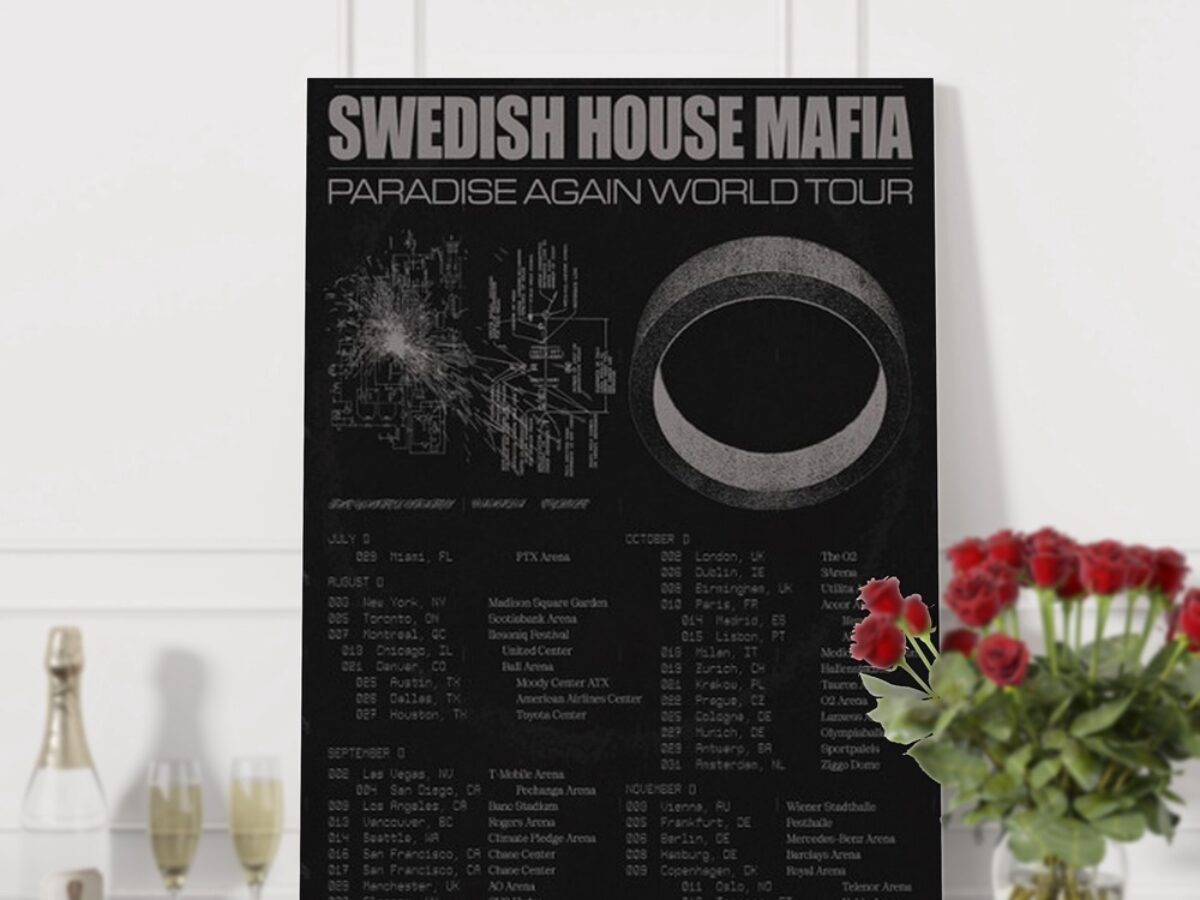 Swedish House Mafia Paradise Again World Tour 2024 Wall Art Poster