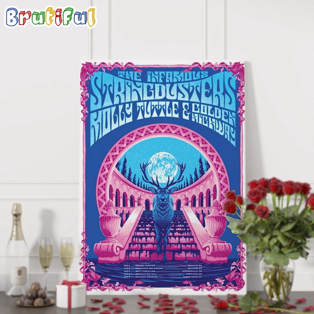The Infamous Stringdusters The Pacific Northwest Tour 2024 Wall Art Poster Canvas