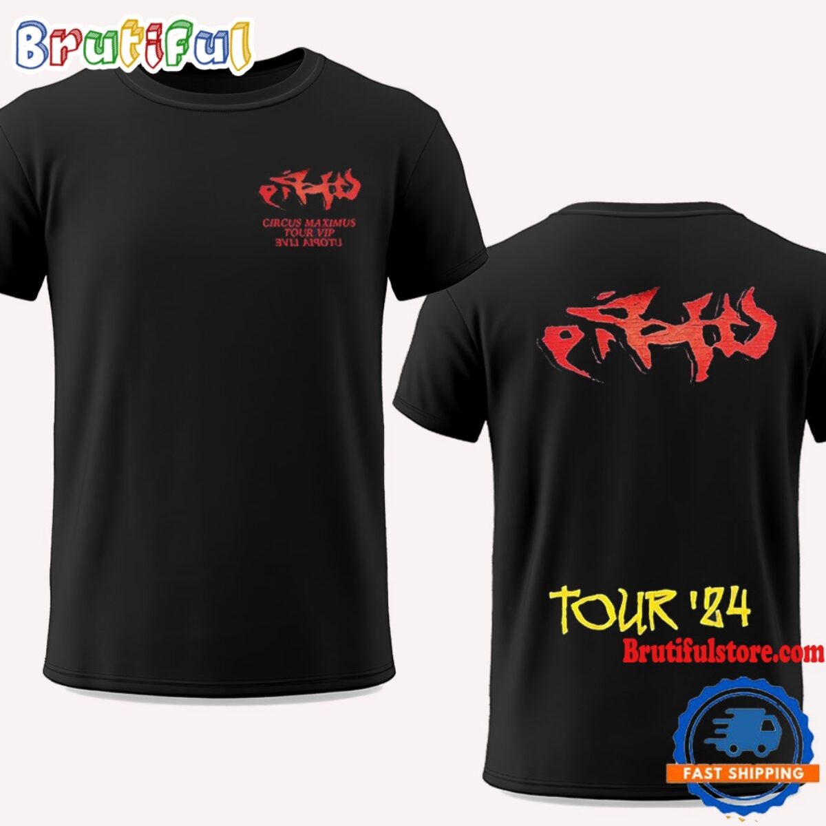 Travis Scott Europe Vip Tour 2024 Utopia T Shirt