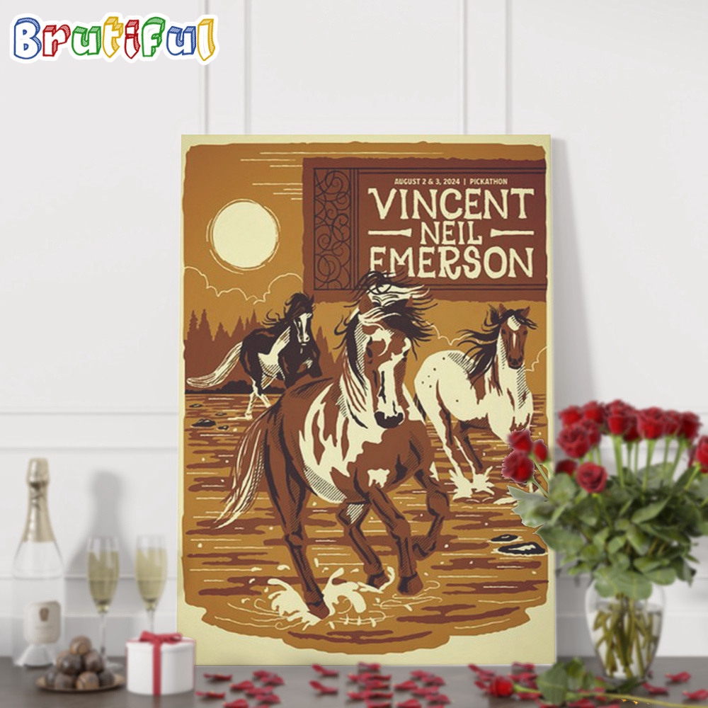 Vincent Neil Emerson Pickathon Happy Valley OR August 2 3 2024 Wall Art Poster Canvas
