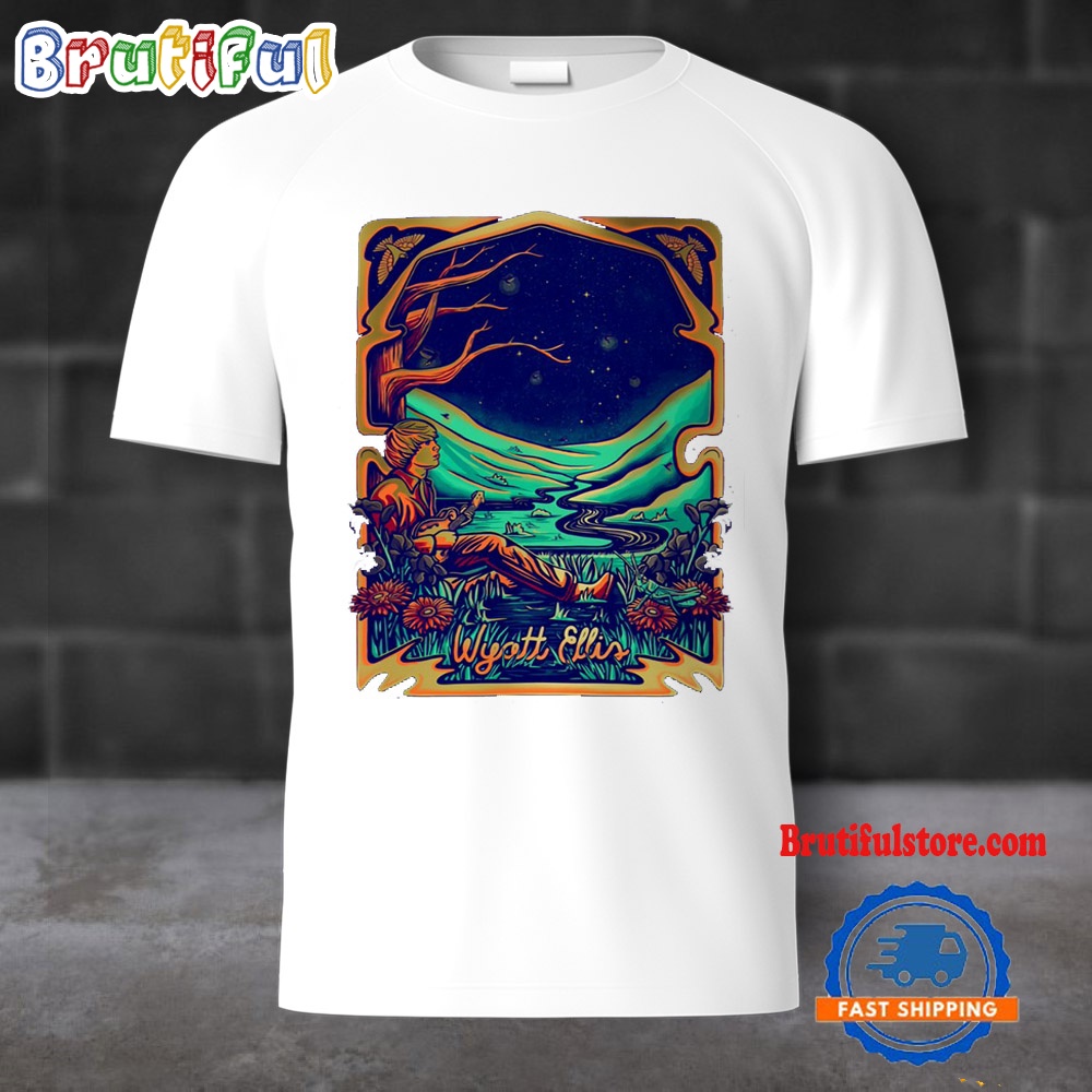 Wyatt Ellis Happy Valley Gold Foil Screen Print By The Grass Spot Event T Shirt