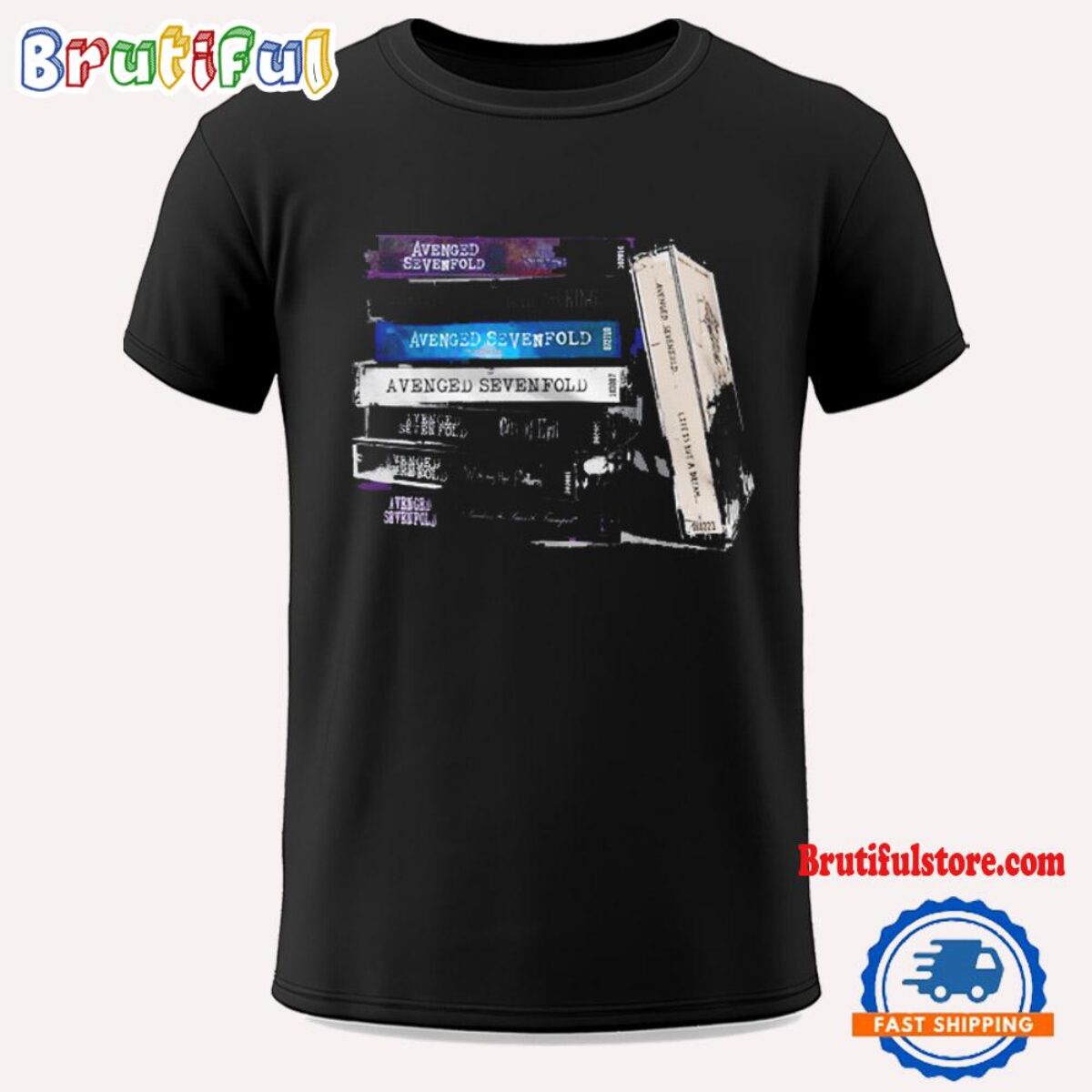 A7XWorld Avenged Sevenfold Walkman 25th Anniversary T Shirt