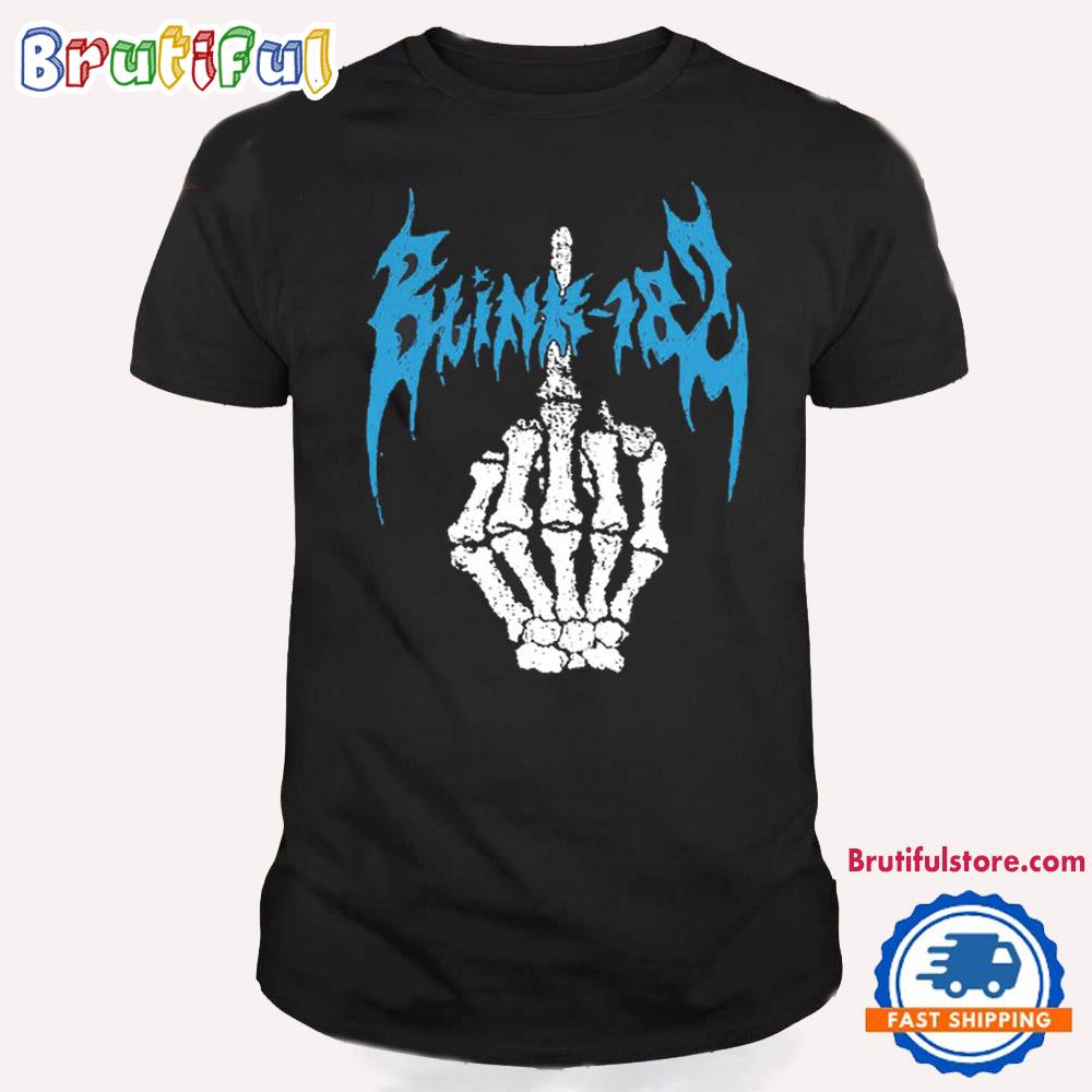 Blink-182 One More Time Tour 2024 Middle Finger Halloween T Shirt