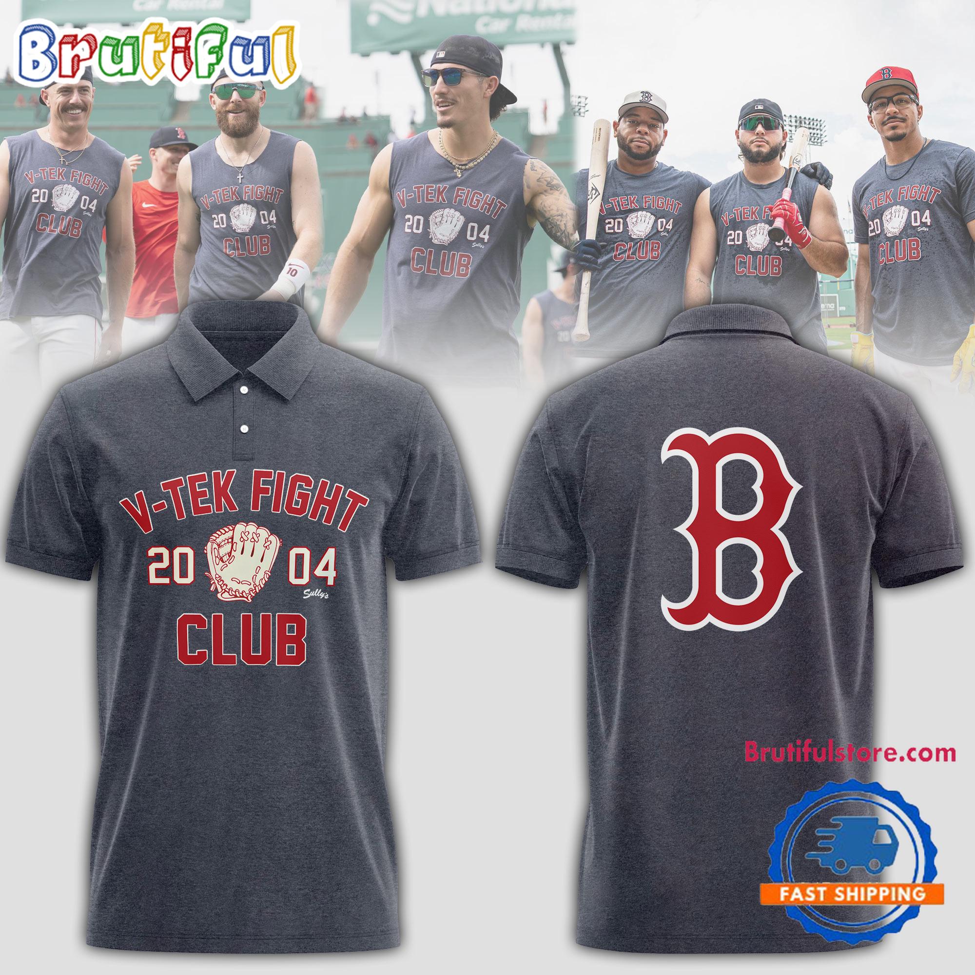 Boston Red Sox V TEK Fight Club 2004 Polo Shirt