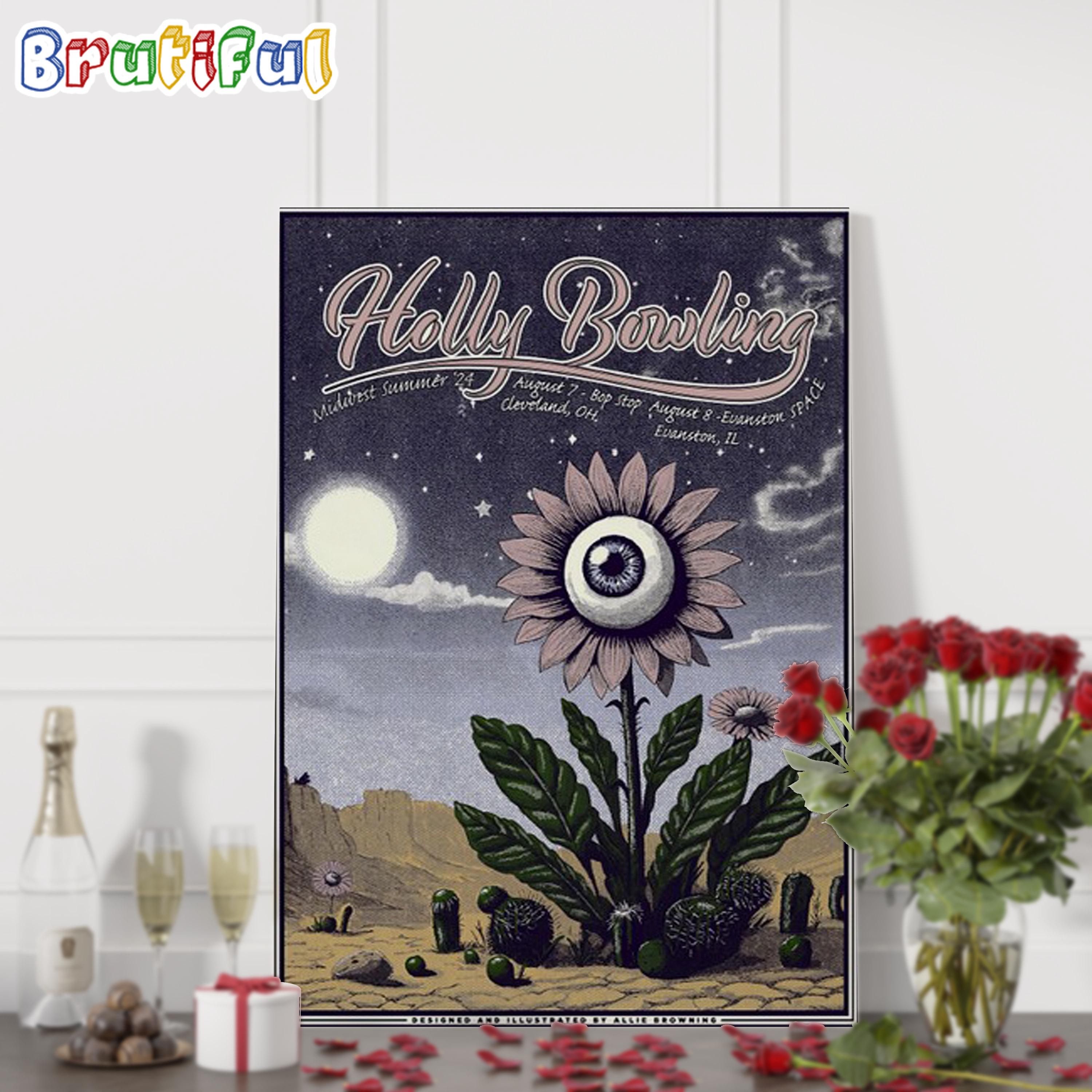 Holly Bowling August 7-8 2024 Midwest Summer 24 Wall Art Poster Canvas