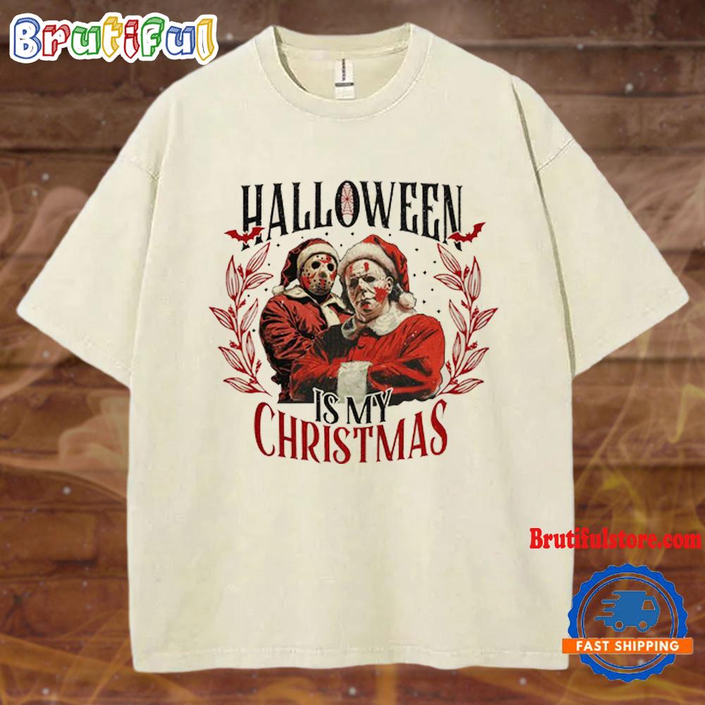 Horror Movies Halloween Is My Christmas Mineral Wash T Shirt