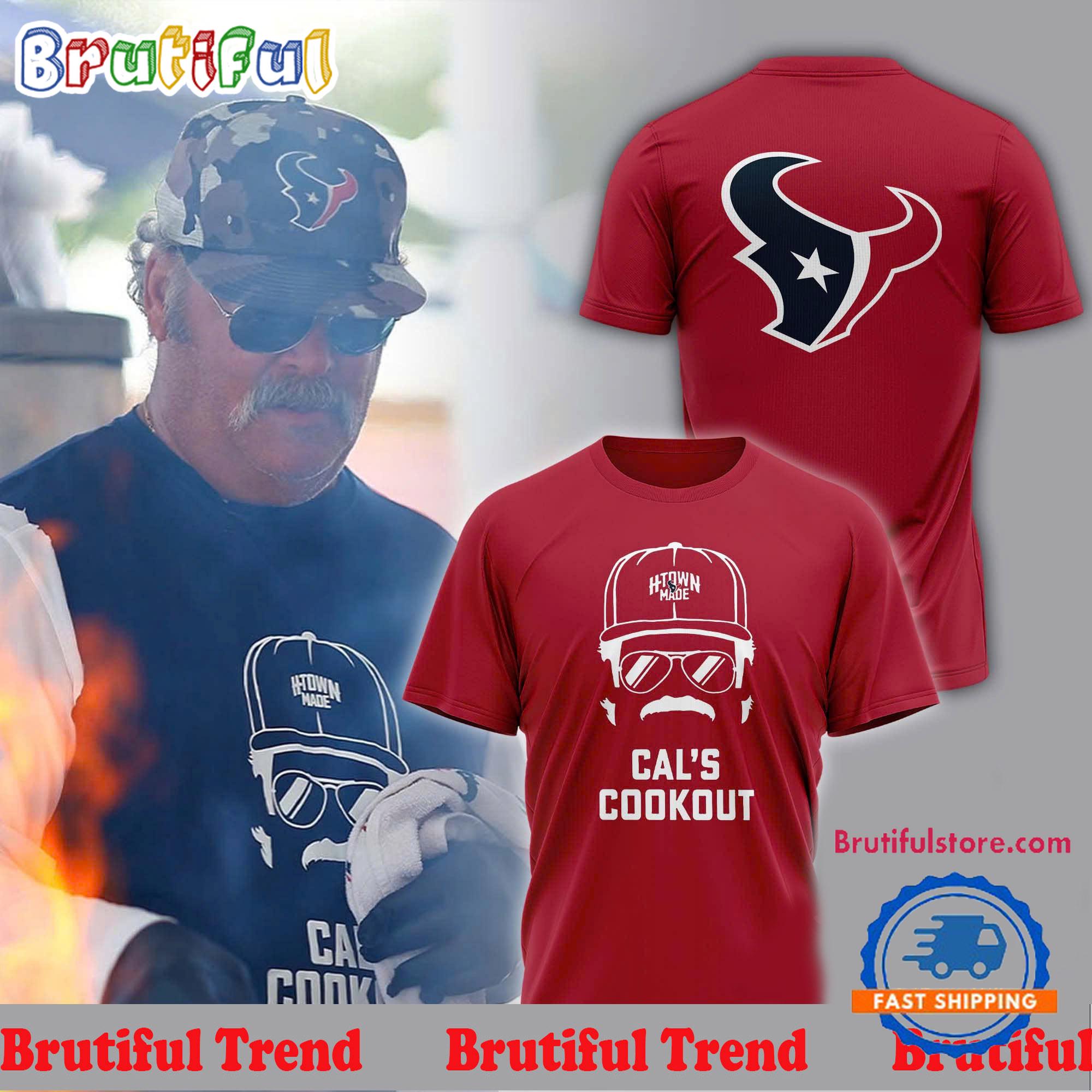 Houston Texans H-Town Made Cal’s Cookout Softstyle 2024 T Shirt
