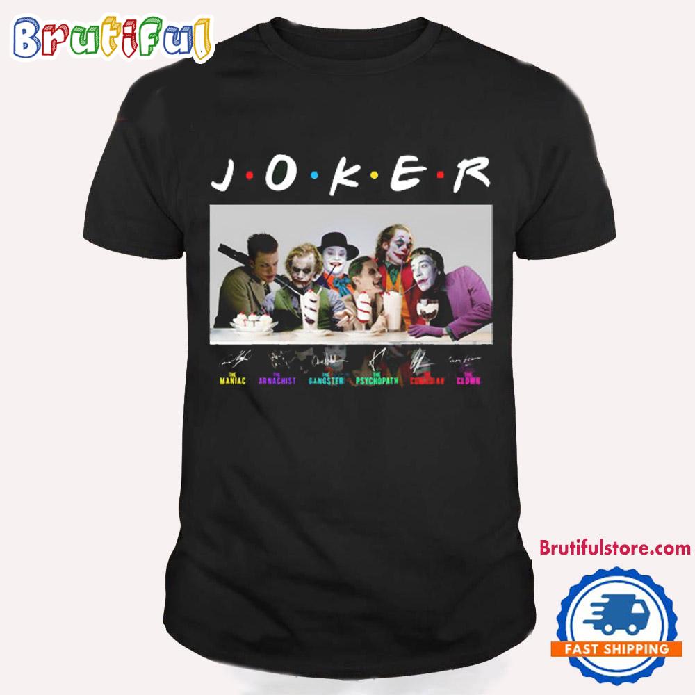 Joker Movies Fan Gift Signature Graphics Design T Shirt