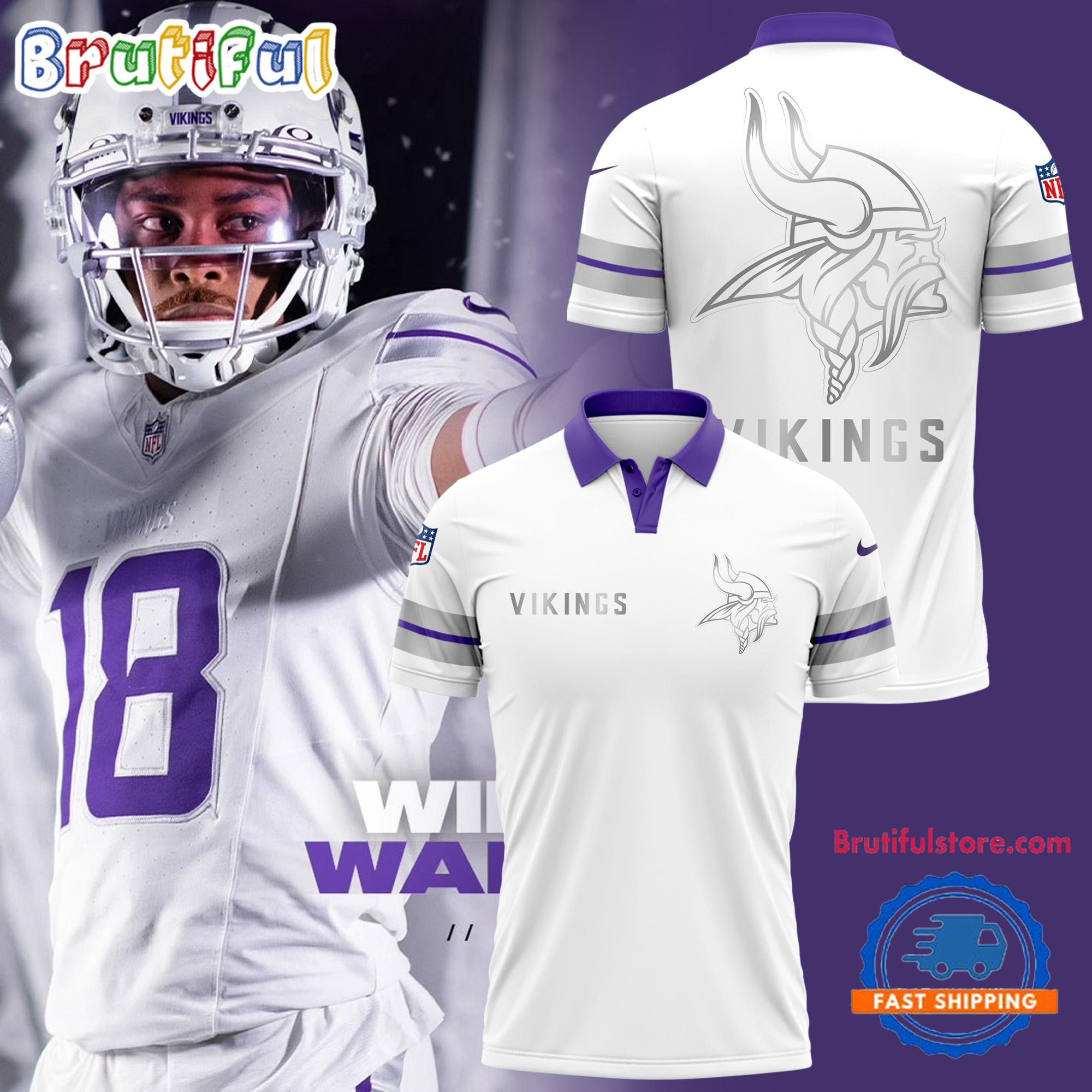 Minnesota Vikings 2024 NFL Winter Warrior Polo Shirt