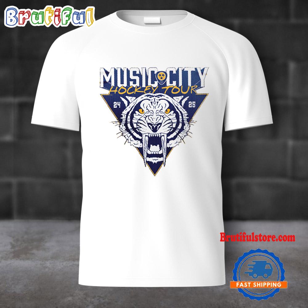 Nashville Predators Music City Hockey Tour 24-25 T Shirt
