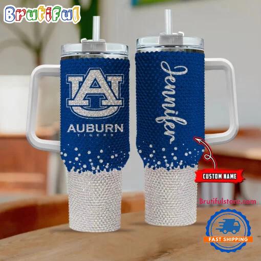 NCAA Auburn Tigers Personalized Stanley Diamond Tumbler 40oz