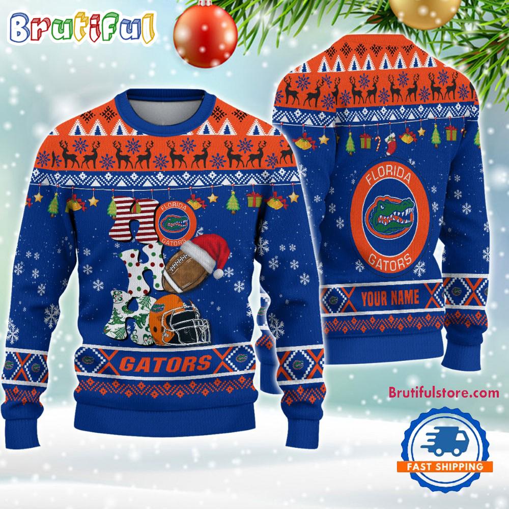 NCAA Florida Gators Football HO HO HO Ugly Christmas Sweater