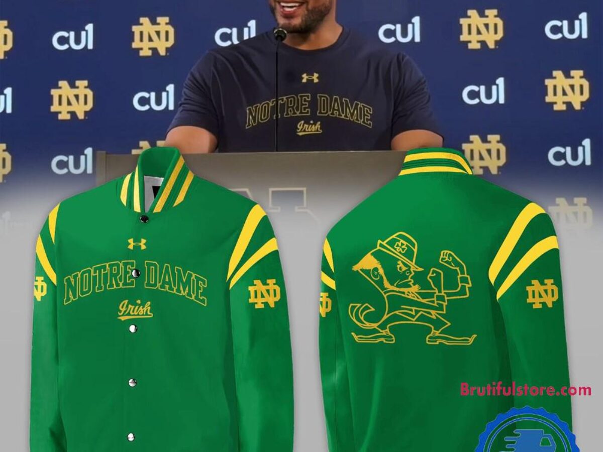 Maillot De Baseball Notre Dame Fighting Irish Vert - Taille 2XL - Neuf Avec étiquette - Années 90 Style Vintage