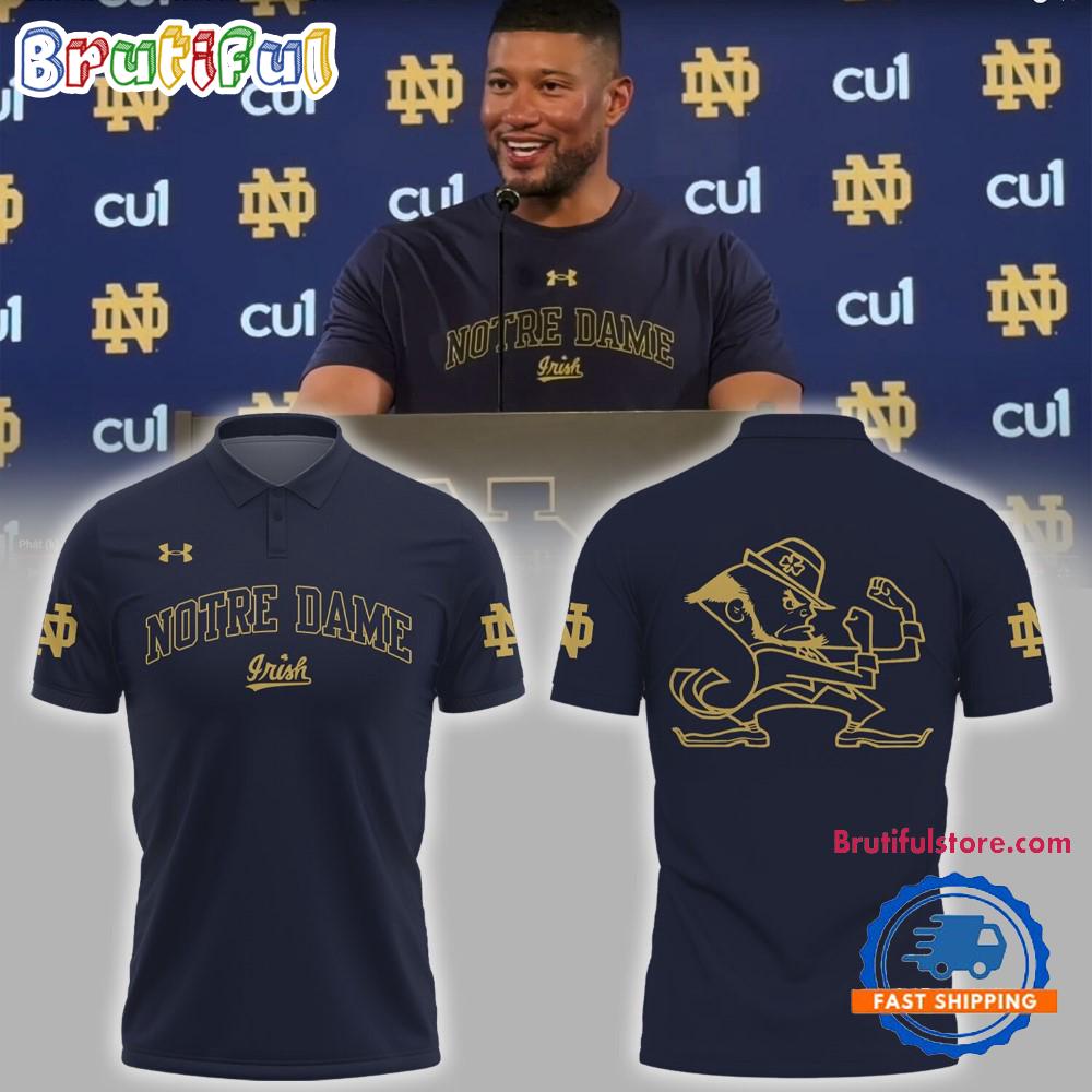NCAA Notre Dame Fighting Irish Coach Marcus Freeman Polo Shirt
