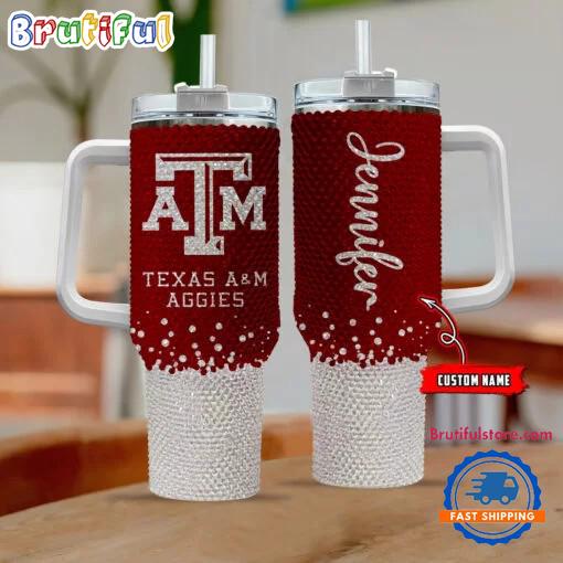 NCAA Texas AM Aggies Personalized Stanley Diamond Tumbler 40oz