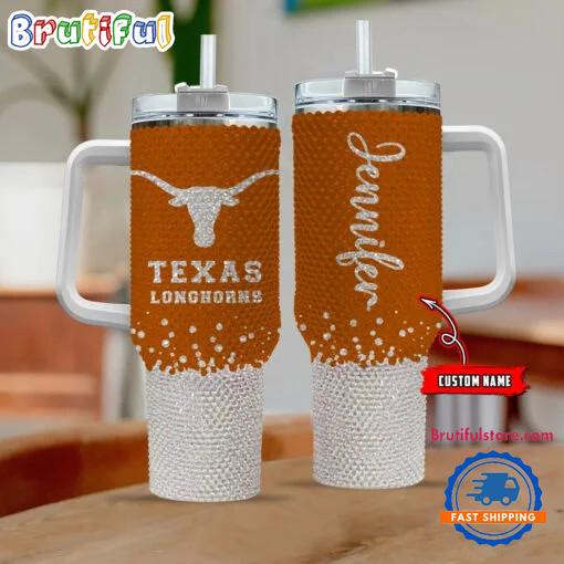 NCAA Texas Longhorns Personalized Stanley Diamond Tumbler 40oz