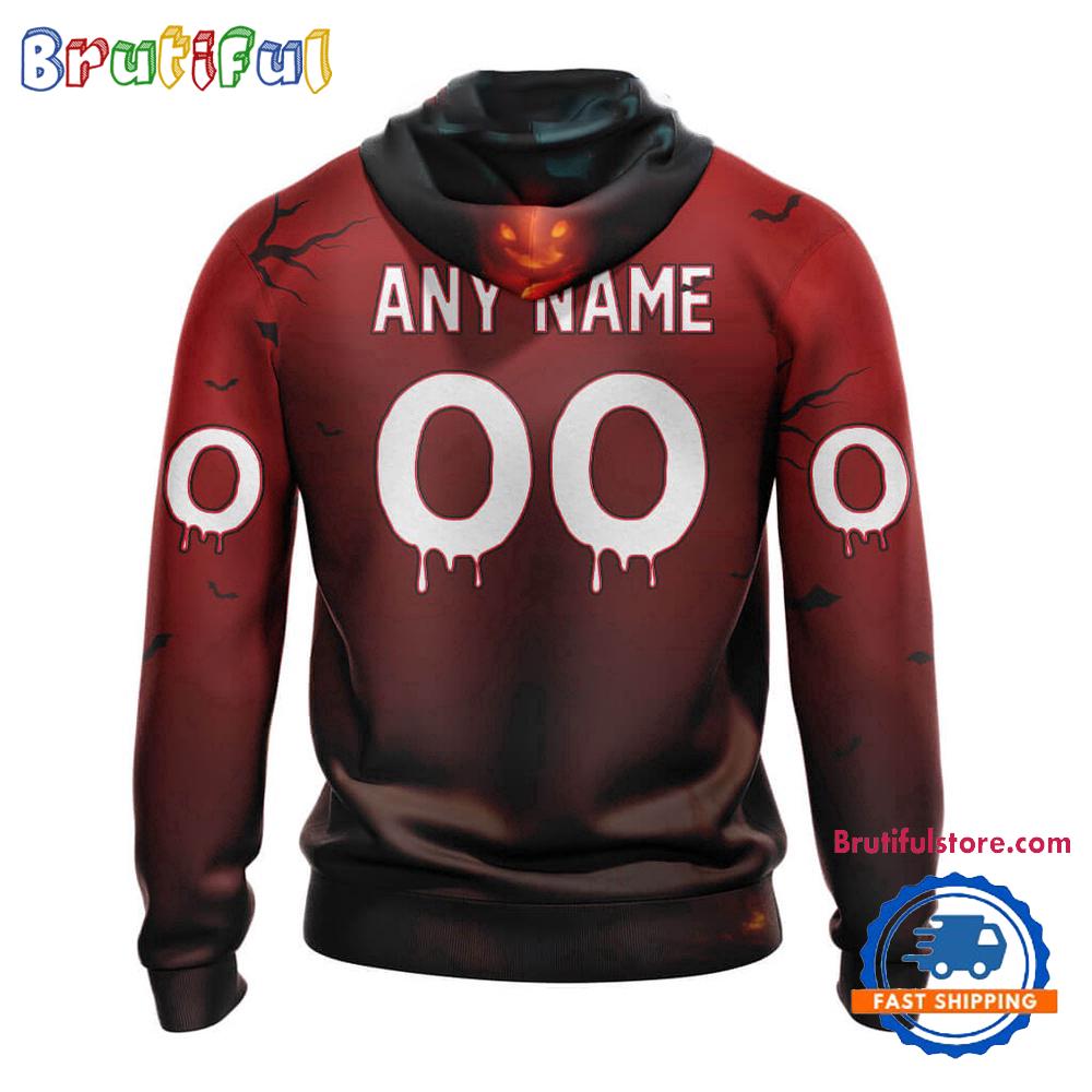 NFL Detroit Lions Horror Terrifier Ghoulish Valak Halloween Football Hoodie