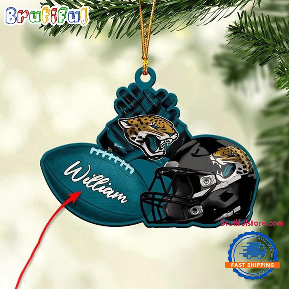 NFL Jacksonville Jaguars Football Helmets Christmas Ornament, Custom Football Ornament Decoration