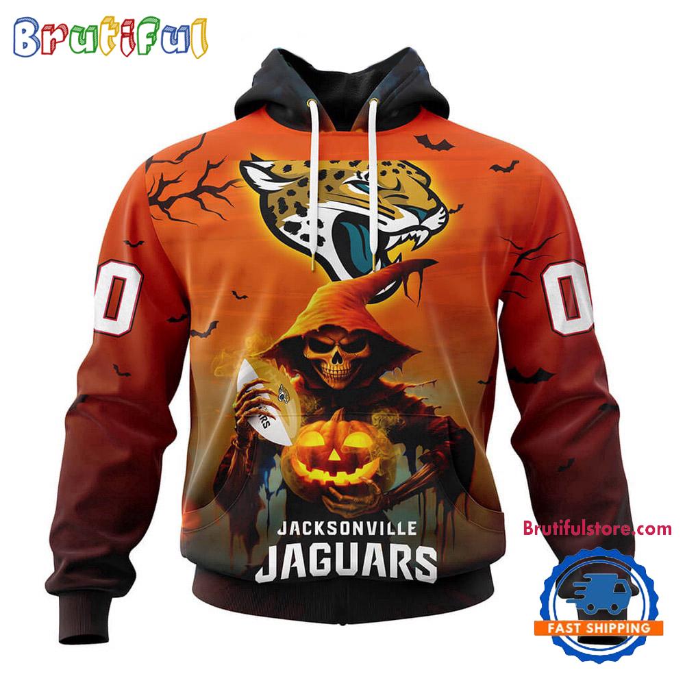 NFL Jacksonville Jaguars Ghost Witches Halloween Custom Hoodie