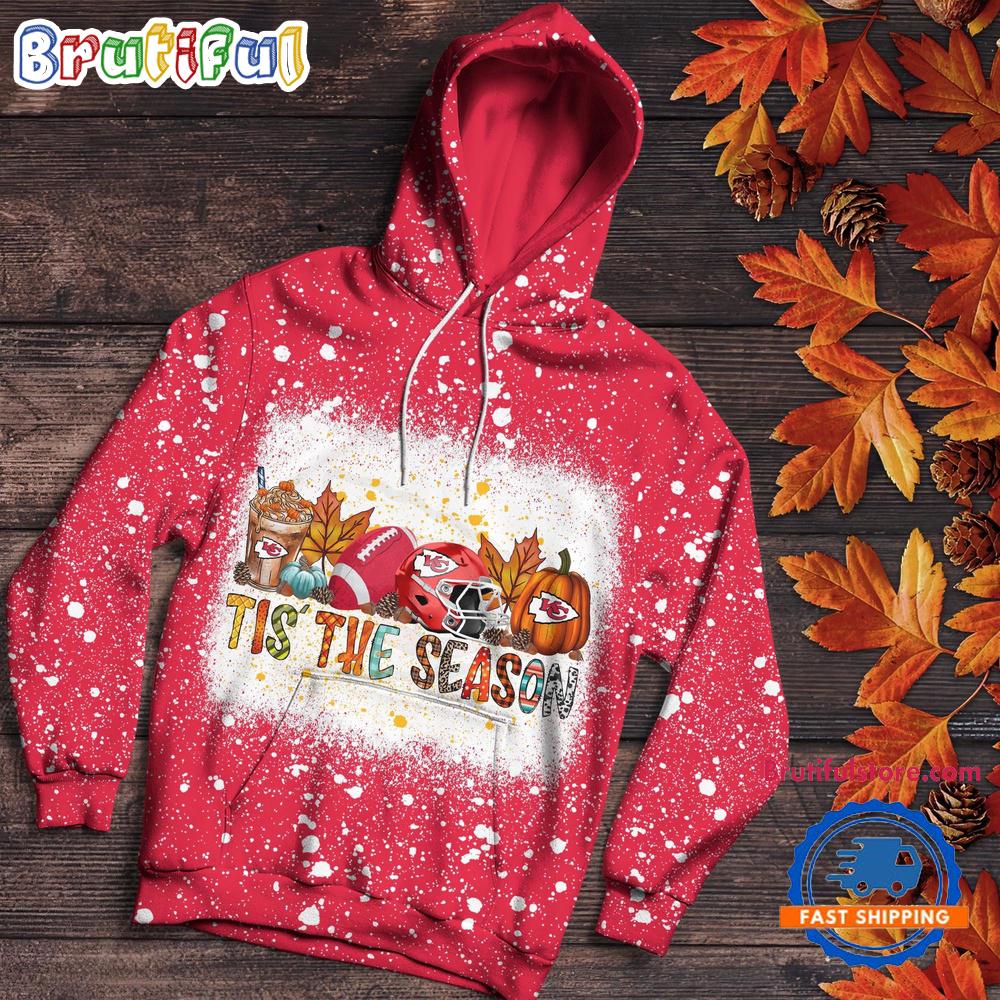 NFL Kansas City Chiefs Tis The Season Special Pumpkin Halloween Hoodie Shirt