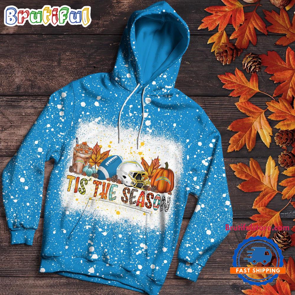 NFL Los Angeles Chargers Tis The Season Special Pumpkin Halloween Hoodie Shirt