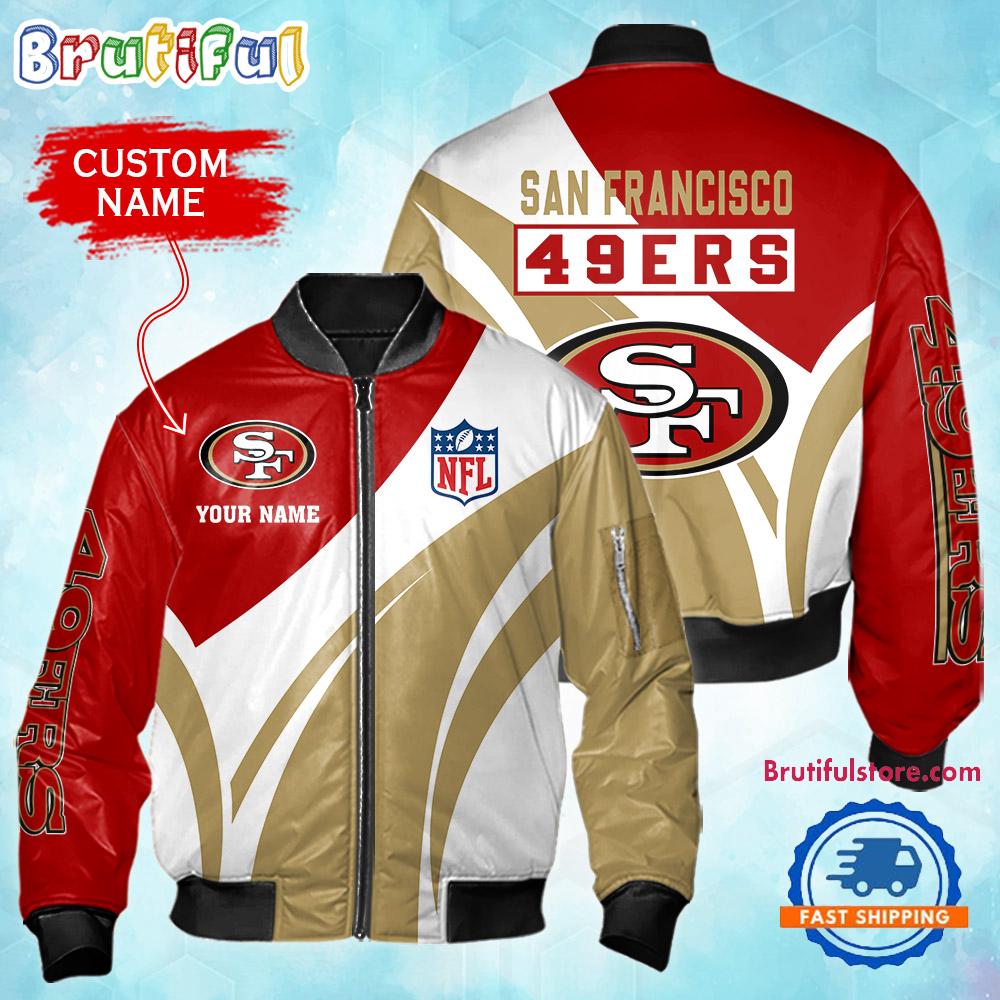 NFL San Francisco 49ers Football Team Logo Personalized Bomber Jacket