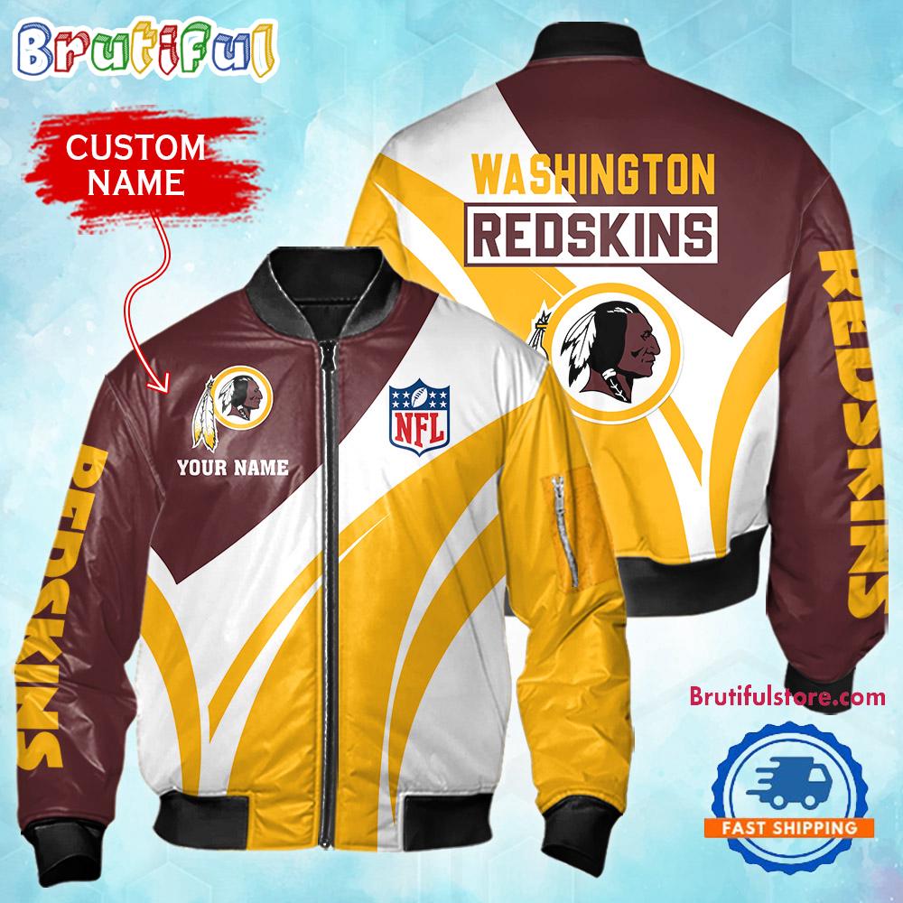 NFL Washington Redskins Football Team Logo Personalized Bomber Jacket