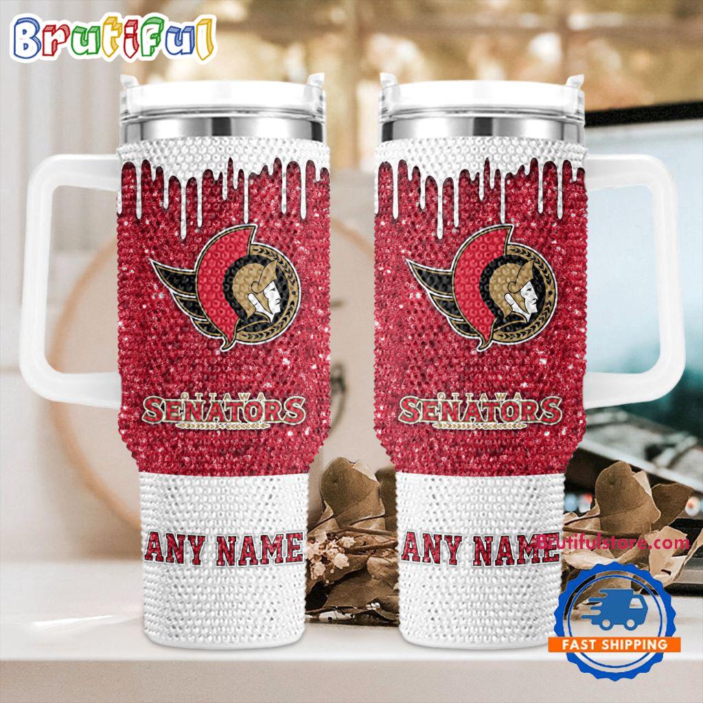 NHL Ottawa Senators Personalized Stanley Diamond Tumbler 40oz