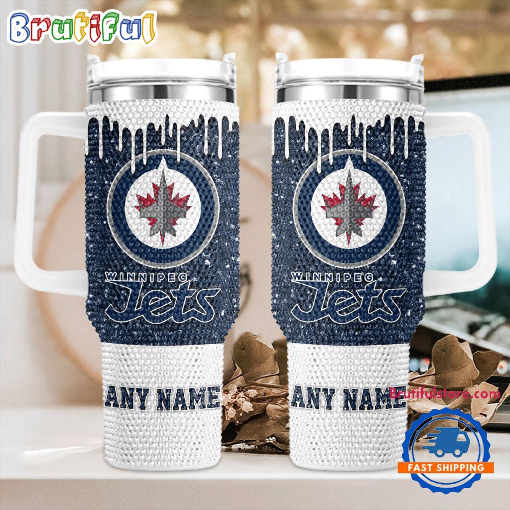 NHL Winnipeg Jets Personalized Stanley Diamond Tumbler 40oz