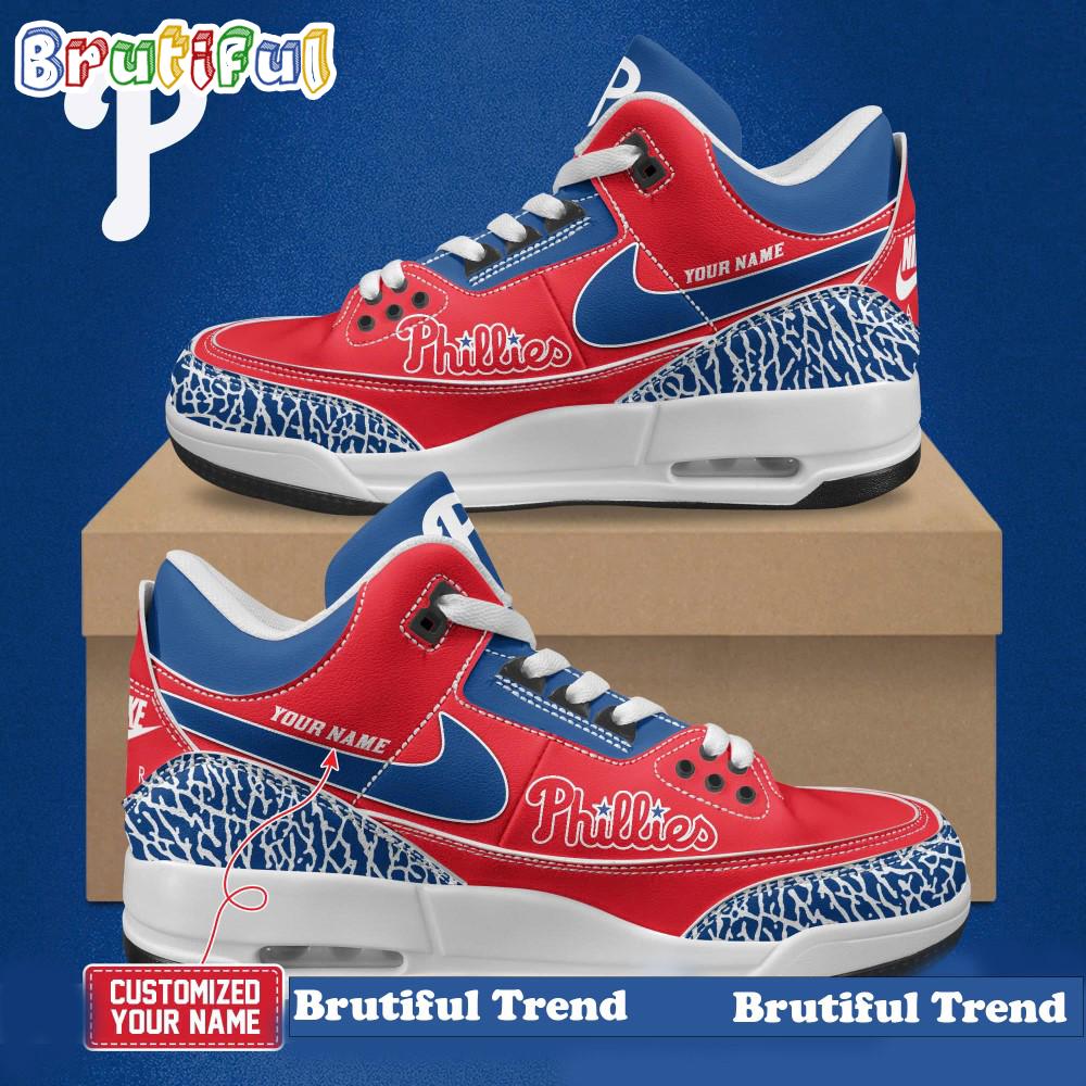 Philadelphia Phillies Baseball Team Custom Air Jordan 4 Shoes Sneaker