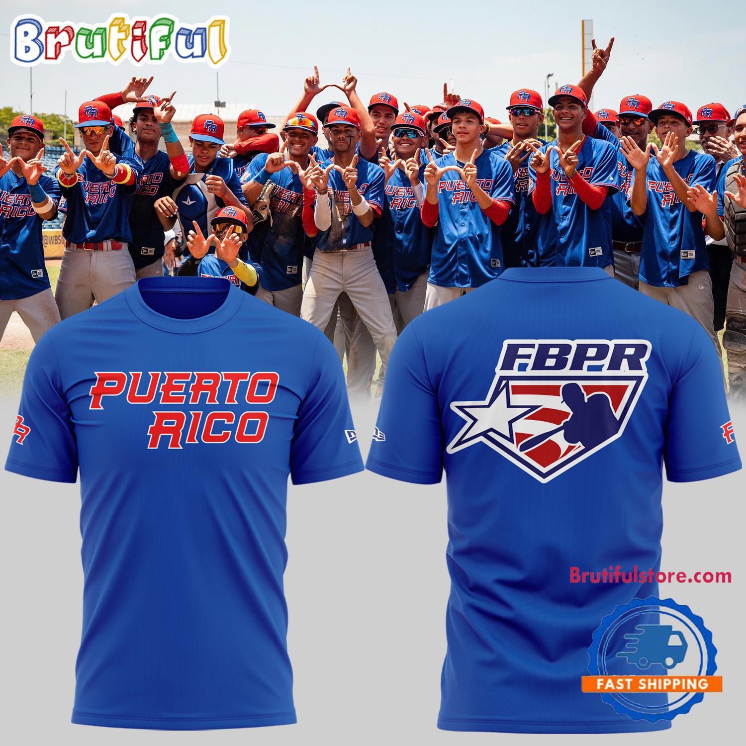 Puerto Rico 2024 WBSC U15 Baseball World Cup 3D Shirt