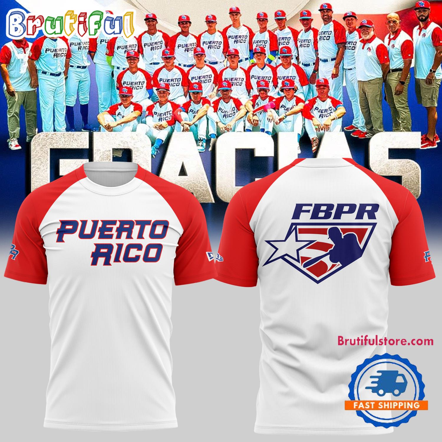 Puerto Rico 2024 WBSC U15 Baseball World Cup T Shirt