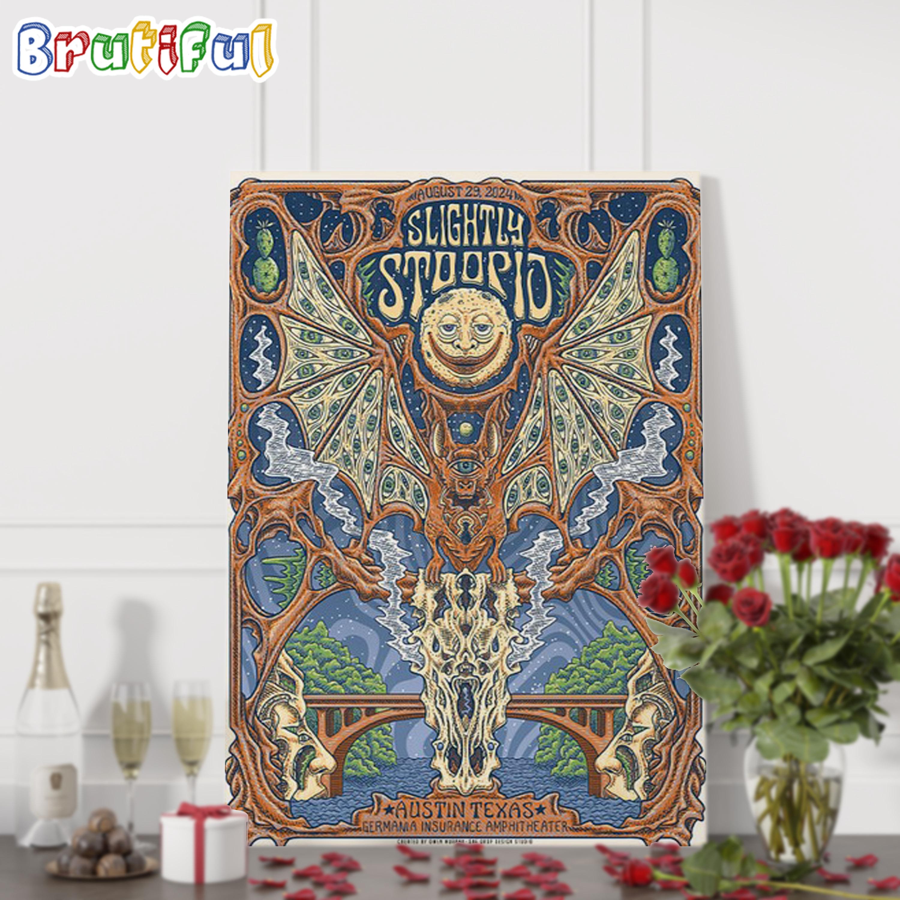 Slightly Stoopid August 29 2024 Germania Insurance Amphitheater, Austin TX Wall Art Poster Canvas