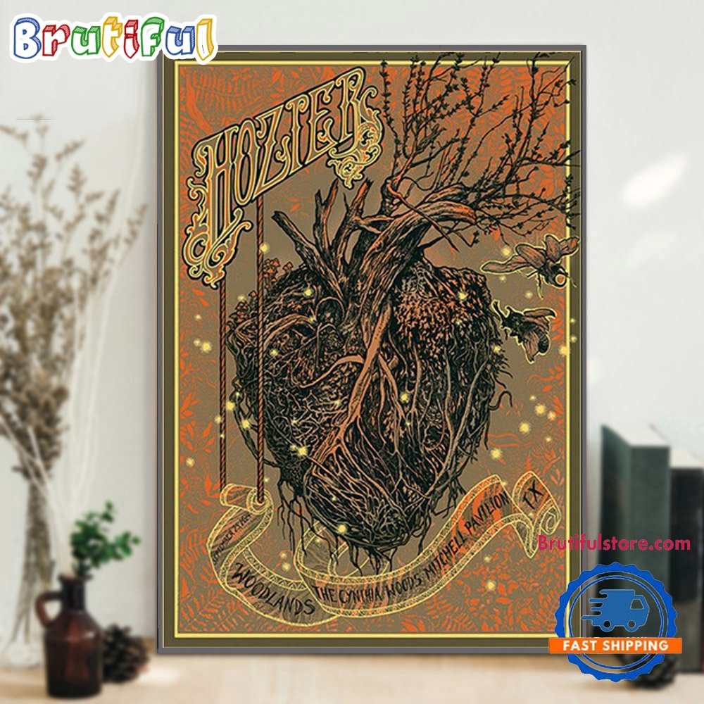 Hozier Live At The Woodlands TX On September 25 2024 Concert Poster Canvas mq8bm1.jpg