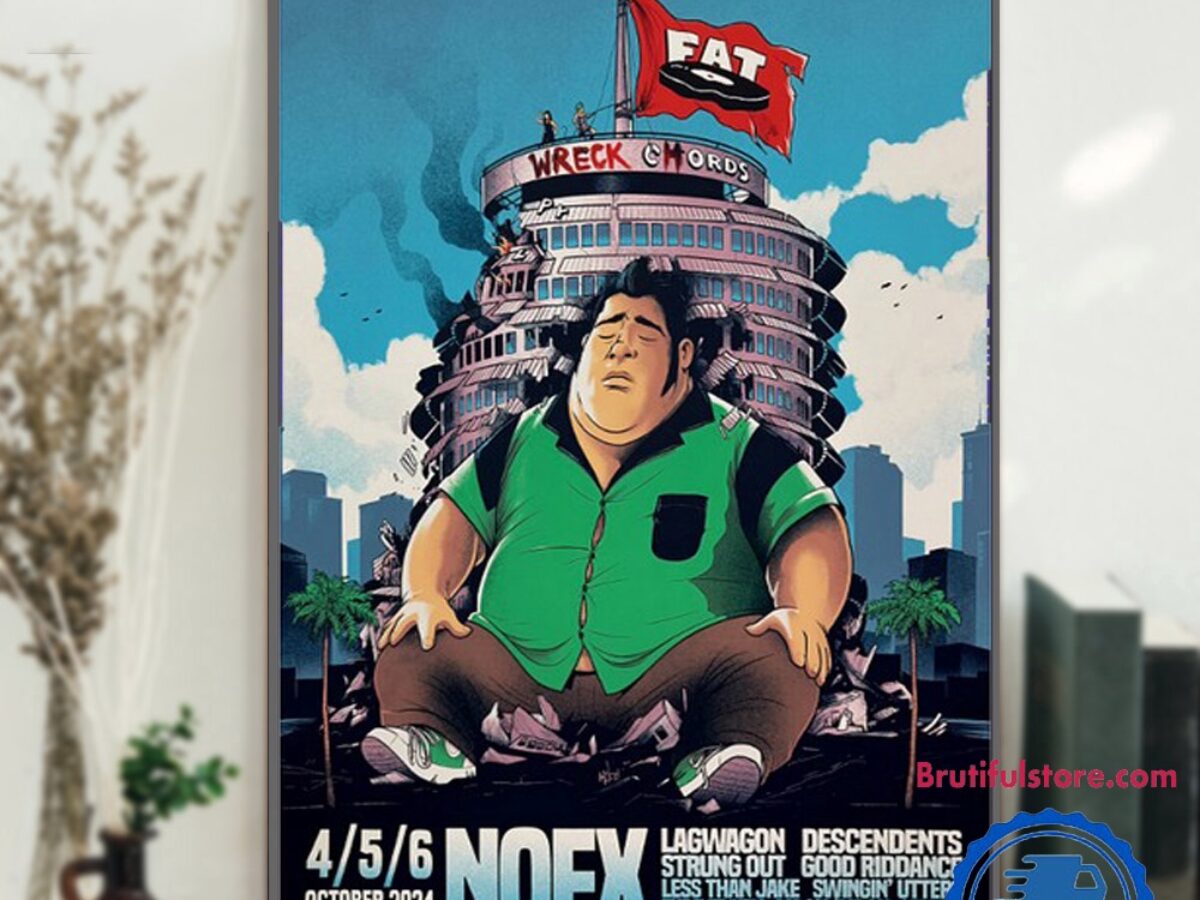 新品　NOFX WALL FLAG イエロー　FAT WRECK CHORDS NOFX_x_Fat_Wreck_Chords_Octobe